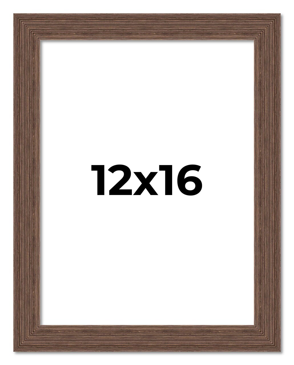 12x16 Wide Barnwood Picture Frame with UV-Resistant Acrylic & Acid Free Backing, Available in 6 Paint Finishes - Grey, Brown, White, and Black